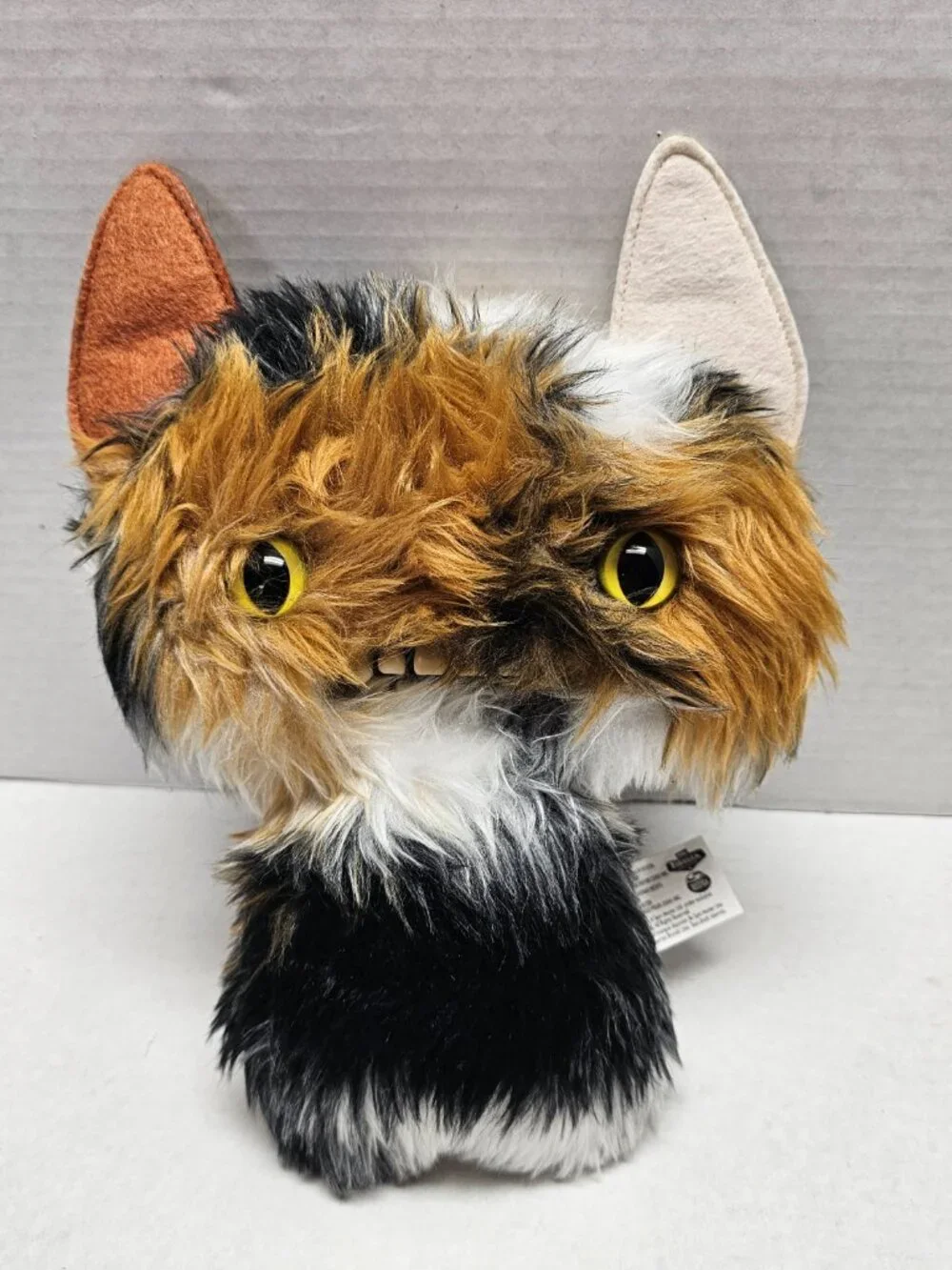 Brown Black White Zuru Fuggler Butt Ugly Monster Pets Plush Teeth Rare GrafWu
